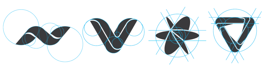 thiết kế logo tỷ lệ vàng, logo tỷ lệ vàng