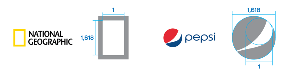 Thiết kế logo theo tỷ lệ vàng