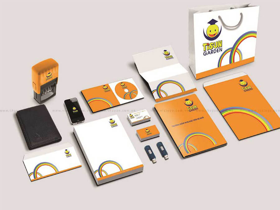 Đặt tên, thiết kế logo, CIP - Trường mầm non Tisun Garden