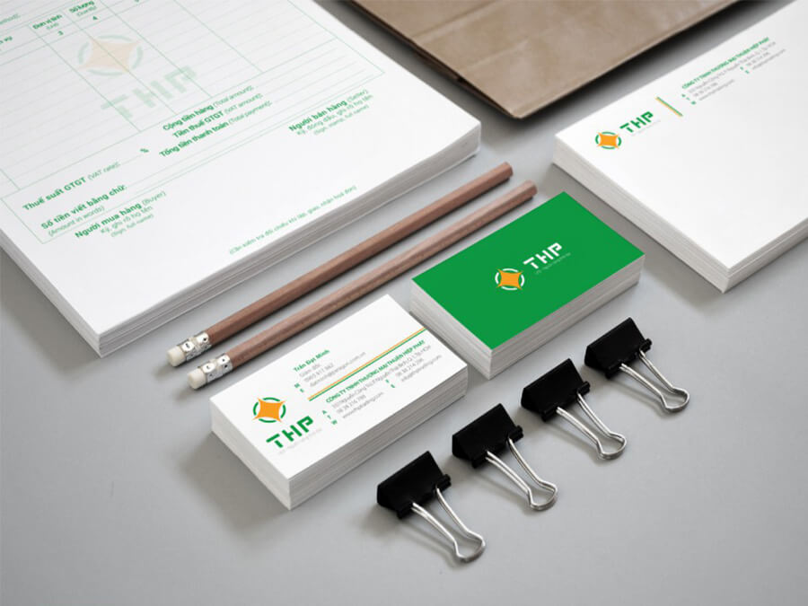 Thiết kế logo, CIP _ Thương hiệu đèn led THP