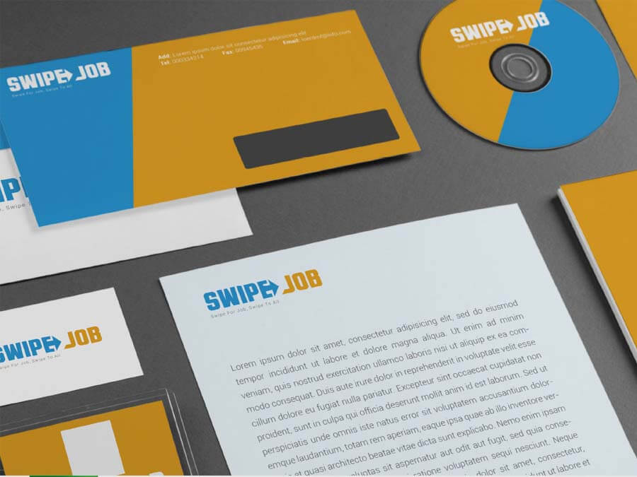 Thiết kế logo, CIP - Thương hiệu tuyển dụng Swipe Job - Singapore
