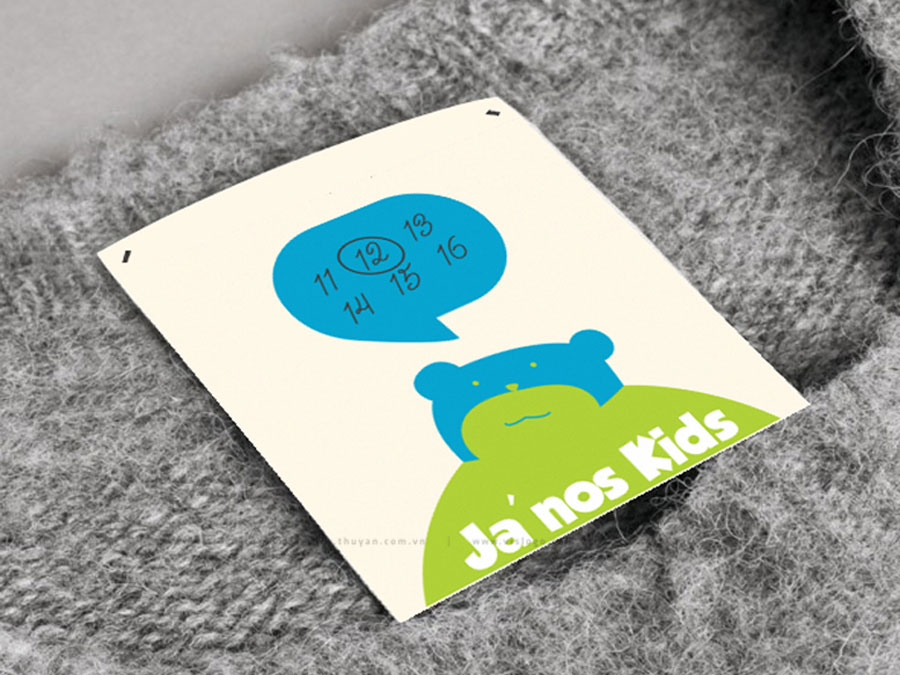 Thiết kế logo, CIP - Thương hiệu thời trang trẻ em JA'NOS KIDS