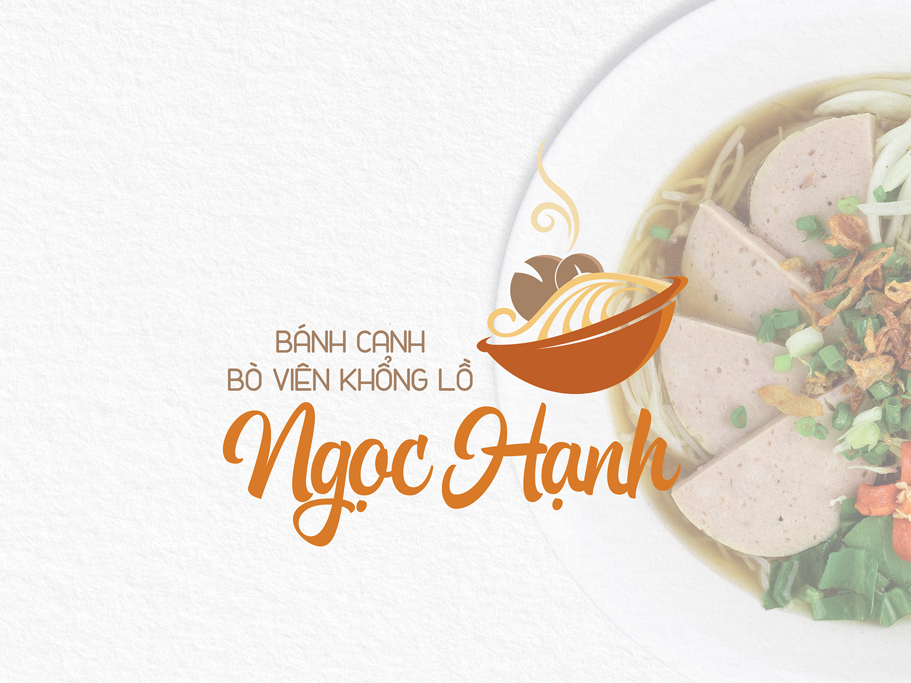 Thiết kế logo Bánh canh Bò viên khổng lồ Ngọc Hạnh