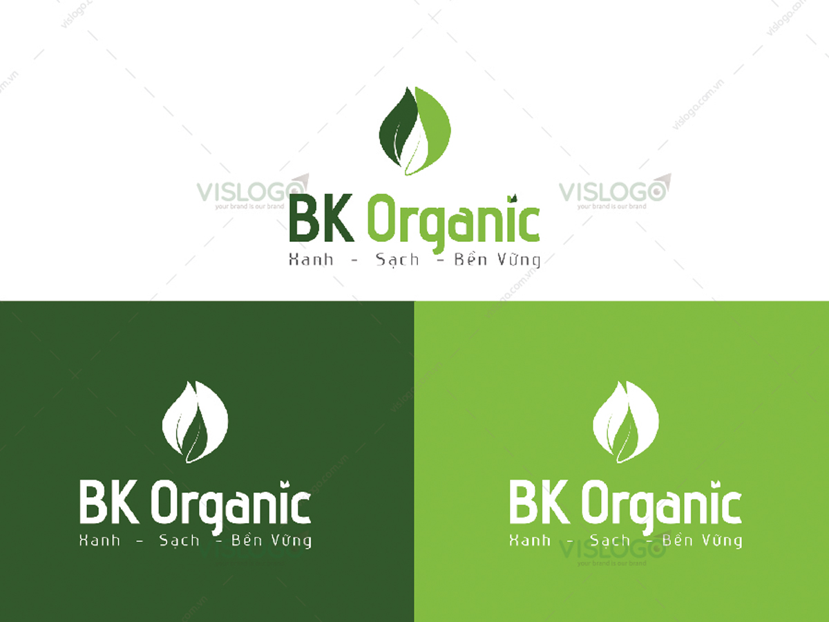 Thiết kế logo, nhận diện thương hiệu BK Organic