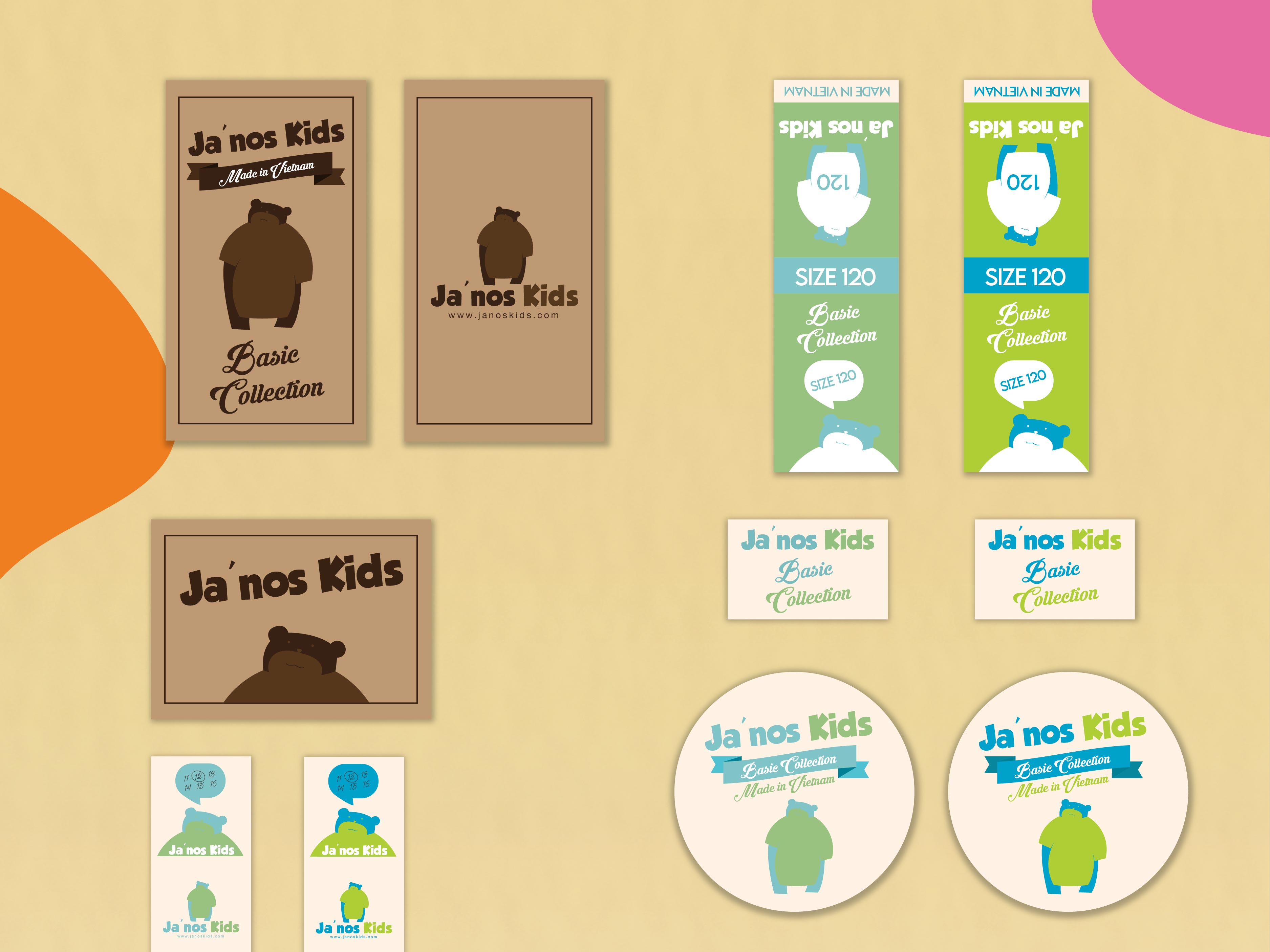 Thiết kế logo thương hiệu Thời trang Ja'nos Kids