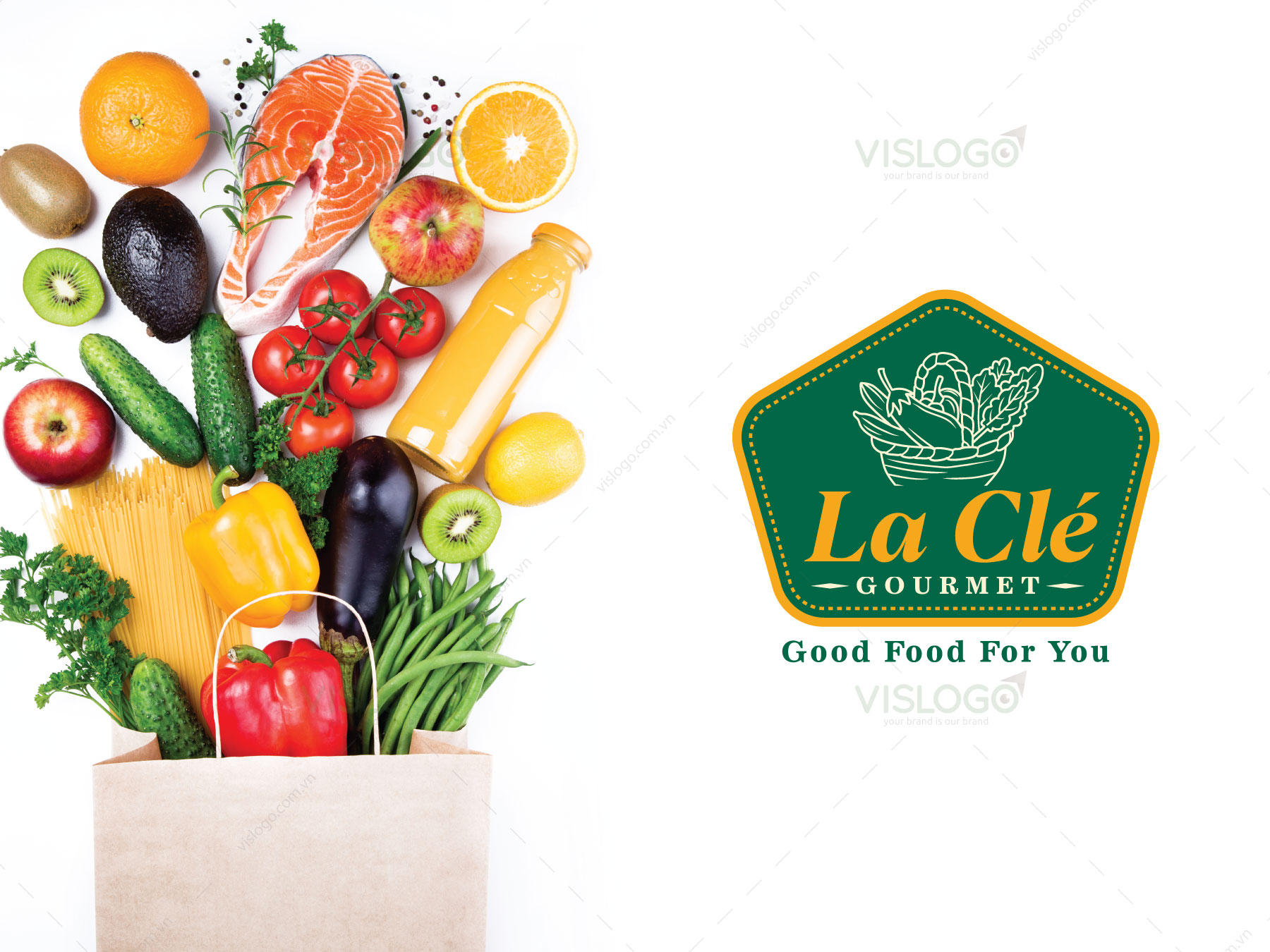 Thiết kế logo, nhận diện thương hiệu LA CLE Gourmet
