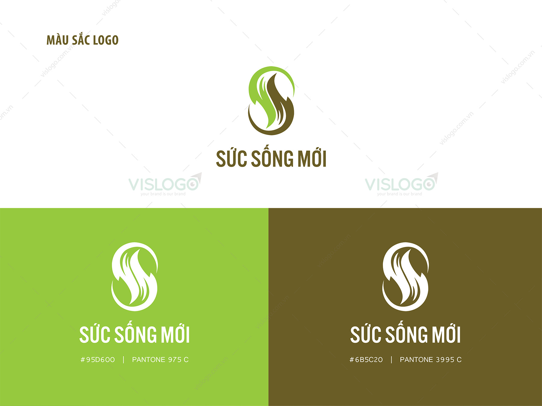 Thiết kế logo, nhận diện thương hiệu Thiền và Yoga Sức Sống Mới