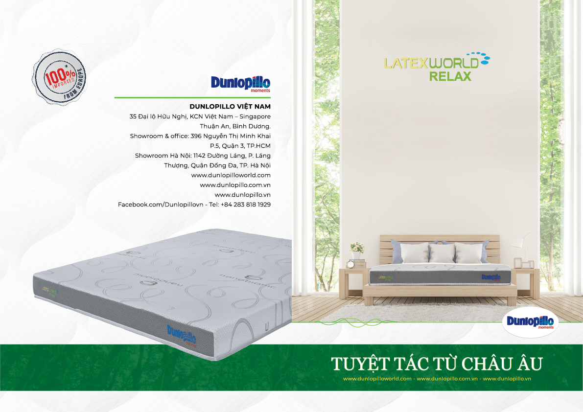 Thiết kế Brochure Dunlopillo Latex Outline
